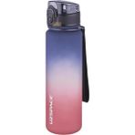 CetKing 500ML Soft Touch Çift Renk Motivasyon Tritan Su Matarası (Lacivert-Kırmızı)
