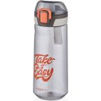 CetKing 660ML Desenli Rahat Içim Polikarbon Matara (Gri)