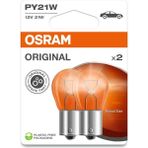 CetKing 7507 PY21 W Sinyal Lambası, Flaş Işığı Double Blister Turuncu 7507-02B