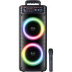 CetKing 8.0"x2 Kablosuz Mifrofonlu Ledli Bluetooth Hoparlör Bts-68