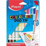 CetKing 849010 Color Peps Duo 10 Renk Keçeli Kalem