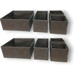 CetKing 8'li Çekmece Içi Düzenleyici Organizer Set - Çok Amaçlı Dolap Içi Kutu Seti