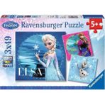 CetKing 92697 Frozen 3'lü 49 Parça Yapboz
