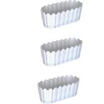 CetKing Adet Akasya Saksı, Bahçe Balkon Saksı, Çit Saksı 30 cm (Beyaz)