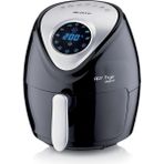 CetKing Airy Fryer Digital 4616, Sıcak Hava Fritözü 3,5 Litre, 60 Dakikalık Zamanlayıcı, LCD ve Dokunmatik Ekran, 7 Pişirme Kademeli, Maksimum Sıcaklık 200 °c, 1300 W, Siyah
