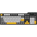 CetKing Ajazz AK35I V3 Kablosuz Mekanik Oyuncu Klavyesi-Gasket Gövde Yapısı Dinamik Rgb-Tft Ekranlı Siyah/avakado Switch