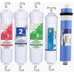 CetKing Aura Cebilon Plus Uyumlu 12 Inç Inline 5'li Membranlı Filtre Seti (Dirsek Hediyeli)