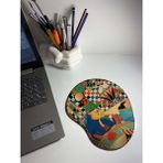 CetKing Baskılı Bilek Destekli Mouse Pad - Dünya Serisi - Altın