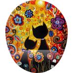 CetKing Batımı ve Kediler Bilek Destekli Mouse Pad - Altın