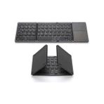 CetKing Bluetooth Klavye 3 Katmanlı Katlanabilir Portatif Taşınabilir Şık ve Kullanışlı Dokunmatik Yüzeye Sahip Klavye Windows/android/ıos/smart Tv B033