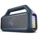 CetKing By Anker Boom 2 Bluetooth Hoparlör, 24 Saat Çalışma Süresi, 80W, Rgb, 2.1 Stereo, Ipx7, Bassup 2.0, Özelleştirilebilir Eq, Mavi