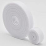 CetKing Cırt Cırt Sabitleyici Kablo Düzenleyici 5 Metre x 1cm Kanca ve Döngü Kayışları, Tekrar Kullanılabilir, Çift Taraflı Kanca Rulo Düzenleyici Kayışlar, Bağlama Bandı (Beyaz)