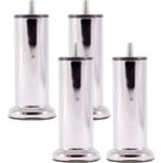 CetKing cm Baza Ayağı Koltuk Ayağı Kanepe Ayağı Civatalı 3/8" (Kalın Diş) (4 Adet) Renkli