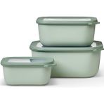 CetKing Çok Kaseli Cirqula Dikdörtgen 3 Parçalı Set (750+1500+3000)- Nordic Sage