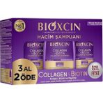 CetKing Collagen & Biotin Hacim Şampuanı | 3 x 300 ml | Ince Telli ve Hacimsiz Saçlar Için | Hidrolize Kolajen + Biotin + Biocomplex B11