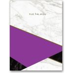 CetKing Color Mermer Mini Defter Çizgili Mor