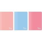 CetKing Colors A5 60 Yaprak Kareli Defter 3'lü Paket, Somon, Pembe, Mavi