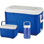 CetKing Cooler Box Combo 3'lü Set, Poly-Lite 48QT + Performance Serisi 6 Kişilik Cooler, 0,5 Litre Su Matarası