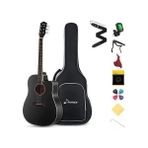 CetKing Dag-1cb Cutaway Akustik Gitar Seti (Siyah)
