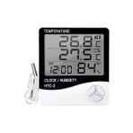 CetKing Dijital Termometre Sıcaklık ve Nem Ölçer Higrometre Masa Alarm, Problu Dijital Termometre, Problu Sıcaklık ve Nem Ölçer