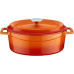 CetKing Döküm Oval Tencere Çap(Ø) 25CM - Trendy Turuncu