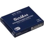 CetKing Dolma Kalem Kartuşu Mavi Siyah 6'lı Paket