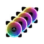 CetKing Dualrıng 4X120MM Sese Duyarlı A-Rgb Kasa Fanı