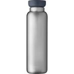 CetKing - Elipse Termos Şişe, Çift Duvarlı Termos Su Şişesi, Yolculuk Için Termos Şişe, 12 Saat Sıcak ve 24 Saat Soğuk - Paslanmaz Çelik - 900 ml - Doğal Fırçalanmış