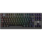 CetKing Eva 7 60M Mekanik Kablolu, 2.4ghz, Bluetooth 3 Mod Blue Switch Türkçe Q USB Rgb Klavye