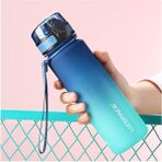 CetKing Fiftyfifty 500ML Çift Renk Softtouch Ff Collection Tritan Su Matarası Mavi-Turkuaz