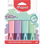 CetKing Fosforlu Kalemler Glıtter Pastel 4'lü 742046