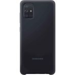 CetKing Galaxy A71 Silikon Cep Telefonu Kılıfı, Siyah