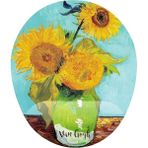 CetKing Gogh Ayçiçekler Natürmort Bilek Destekli Mouse Pad - Altın