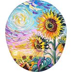 CetKing Gogh Temalı Ay Çiçekleri Mouse Pad - Altın