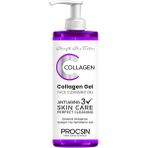 CetKing Gözenek Sıkılaştırıcı Kolajen Yüz Temizleme Jeli, Derinlemesine Temizlik & Cilt Sıkılaştırıcı, Günlük Kullanım, 150 ml