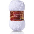 CetKing Han Kadife 100GR 95MT El Örgü Ipi (Beyaz)