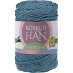 CetKing Han Makrome 3mm 200GR 130M Premium El Örgü Ipi (Mavi)