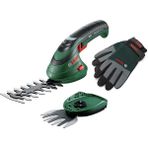 CetKing Home And Garden 060083310C Bosch Isio Batarya Çim Düzeltici Seti (3,6 Volt, Bıçak Uzunluğu 12 Cm, Bıçak Aralığı 8 Mm, Xl Bahçe Eldivenleri Dahil) - Amazon Edition