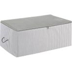 CetKing Home Textile Orta Boy Gri Çizgili Stuff & Things Hurç 52 x 28 x 21 cm