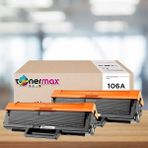 CetKing Hp Uyumlu 106A / W1106A Muadil Toner 2'li Avantaj Paket - Çipli / 107A / 107W / Mfp 135W / Mfp 137FNW