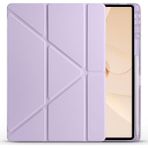 CetKing Huawei ile Uyumlu Matepad 12X Kılıf Zore Tri Folding Kalem Bölmeli Standlı Kılıf Lila