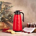 CetKing Kitchenhouse Mimoza 1,5 L Cam Termos-Kırmızı