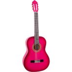 CetKing Klasik Gitar 1/4 Pembe 5-7 Yaş Grubu Için