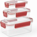 CetKing Life 3 Adet Vakumlu Sızdırmaz Saklama Kabı Seti 375ML 900ML 1700ML MIT1163