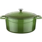 CetKing Metal Döküm Yuvarlak Tencere, 24 Cm, Yeşil