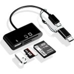 CetKing Micro USB 3in1 Sd Micrsd Kart Okuyucu Otg Çevirici Kablosu