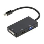 CetKing Mini Displayport To HDMI DVI VGA Kablo Çevirici Dönüştürücü Thunderbolt Mini Dp To HDMI DVI VGA Adaptör