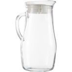 CetKing Misket Tekli Sürahi, 1.8 L Hacim, Cam, Beyaz
