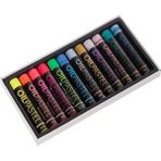 CetKing Mop-12 Metalik Fosforlu Kutu Pastel Boya 12 Renk