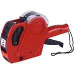 CetKing Motex MX-5500 Etiket Makinesi Fiyatlandırma Etiket Tabancası Yeni Sürüm 8 Hane (Kırmızı)